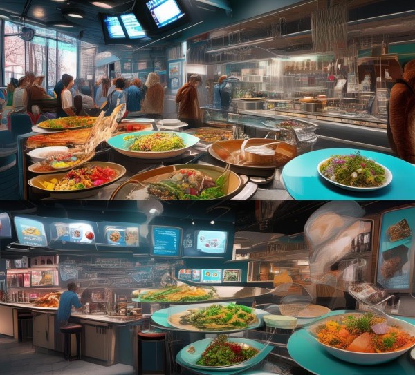 美食快餐，文化与科技的交融，一场快餐盛宴